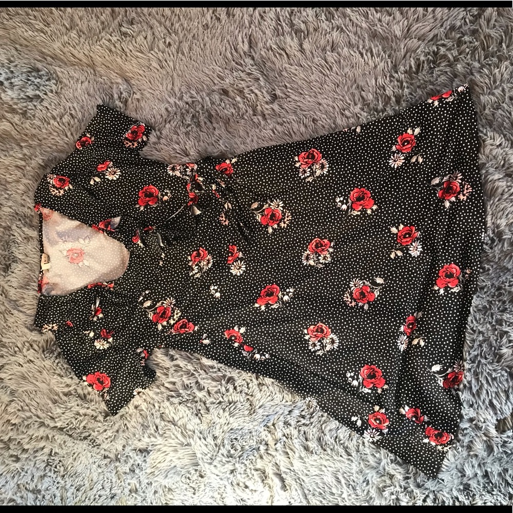 Floral vintage style stretch skater dress